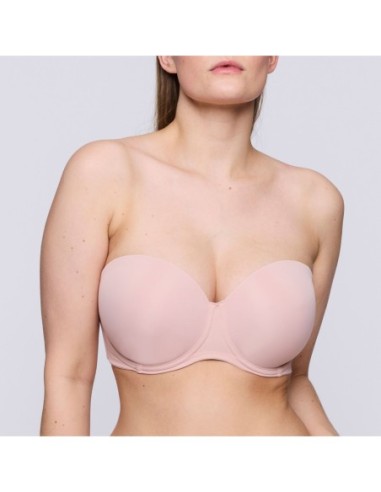 Sujetador sin tirantes con foam primadonna figuras powder rose