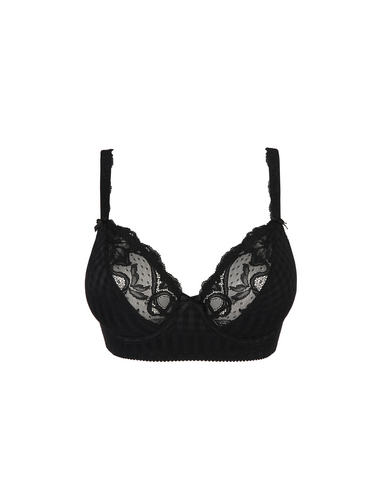 Sujetador bustier escote profundo primadonna madison negro