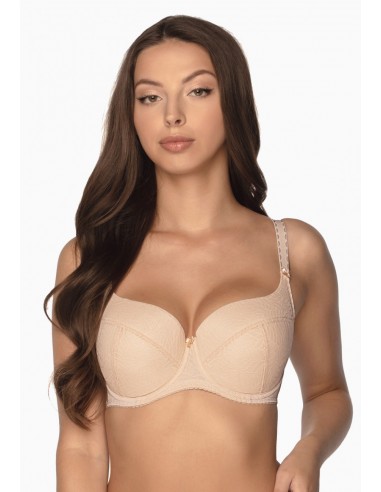 Sujetador push up para tallas grandes beige micaela