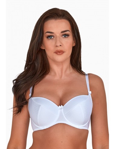 Sujetador push up de tallas grandes blanco kate