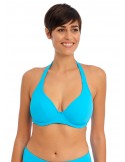 Top de Bikini Halter Freya Jewel cove azul turquesa