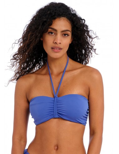 Top de Bikini Bandeau Freya Jewel cove azul