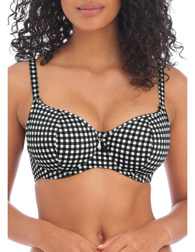 Top de Bikini Balconette Freya Check in monocromo