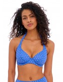 Top de Bikini Halter Freya Jewel cove azul topos