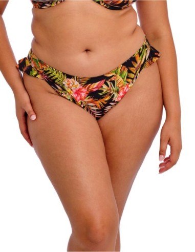 Braga de bikini de talle alto Elomi swim Tiger valley black