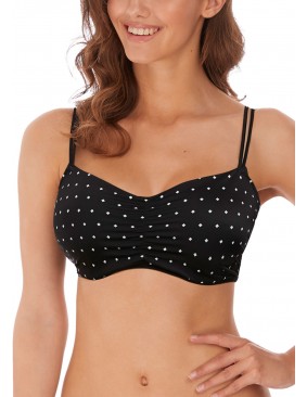 Bikini tipo top de tallas grandes Freya Jewel cove negro