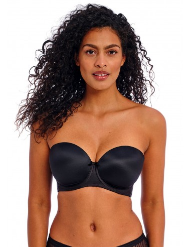 Sujetador Sin Tirantes para tallas grandes Freya Deco negro