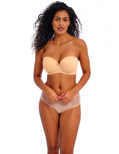 Sujetador Sin Tirantes para tallas grandes Freya Deco beige