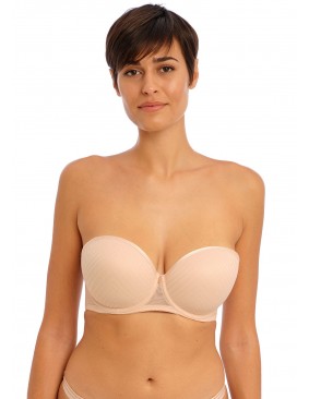 Sujetador Sin Tirantes para tallas grandes Freya Tailored beige