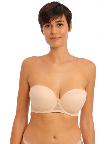 Sujetador Sin Tirantes para tallas grandes Freya Tailored beige