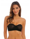 Sujetador Sin Tirantes para tallas grandes Wacoal Halo lace negro