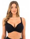 Bikini de escote profundo de tallas grandes Fantasie swim Ottawa negro