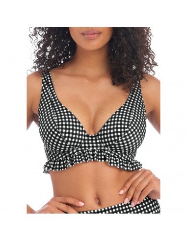 Sujetador de Bikini escotado Freya swim Check in monocromo