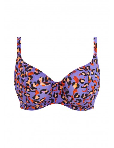 Bikini Escotado Plunge de tallas grandes Freya Santiago nights leopardo