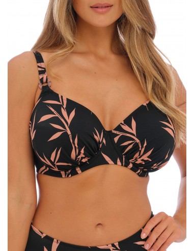 Top Bikini de copa entera Fantasie Luna bay Lacquered Black