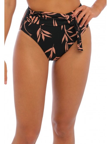 Braga de bikini de talle alto fantasie luna bay lacquered black