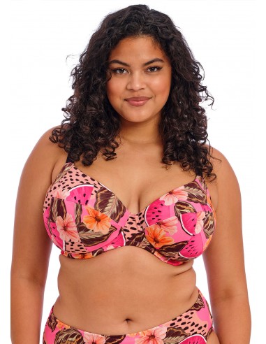 Bikini Escotado Plunge de tallas grandes Elomi Cabana nights multi