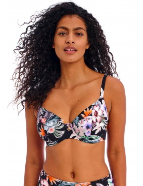 Bikini Escotado Plunge de tallas grandes Freya Kamala bay midnight