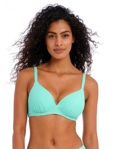 Bikini Escotado Plunge de tallas grandes Freya Ibiza waves frozen