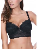 Sujetador longline balconette Freya fancies black