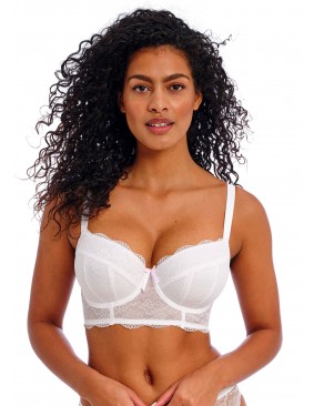 Sujetador longline balconette Freya fancies white