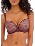 Sujetador para tallas grandes push up Freya Tailored dark cherry