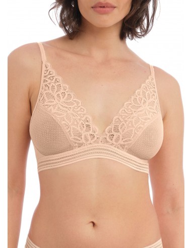 Bralette para pecho grande sin aros Wacoal Raffine frappe