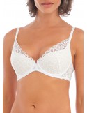 Sujetador push up escotado Wacoal Raffine white