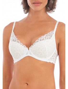 Sujetador push up escotado Wacoal Raffine white