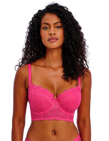 Sujetador longline Freya fancies Hot Pink