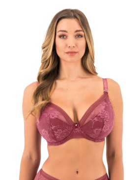 Sujetador de copa preformada escotado Fantasie Fusion lace Rosewood