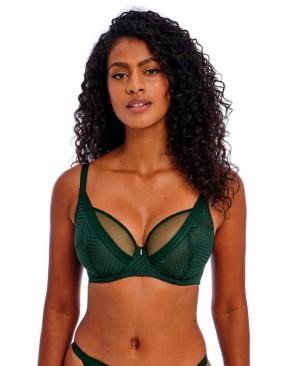 Sujetador sin relleno escotado Freya Tailored Deep Emerald