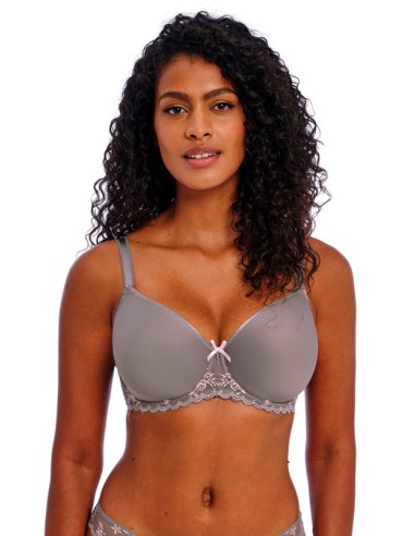 Sujetador de copa preformada Freya Offbeat decadence Grey / Pink