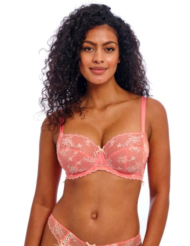 Sujetador sin relleno Freya Offbeat decadence Sunset Coral