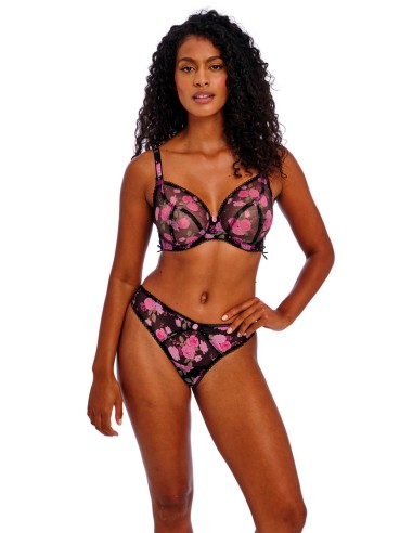 Sujetador escotado Freya Rose blossom black rose