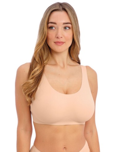 Bralette para pecho grande sin aros Fantasie Smoothease natural beige