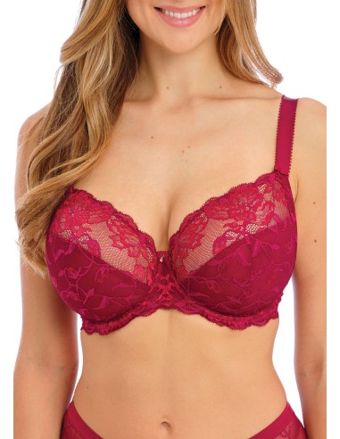 Sujetador balconette, de encaje, Fantasie Aubree Rouge