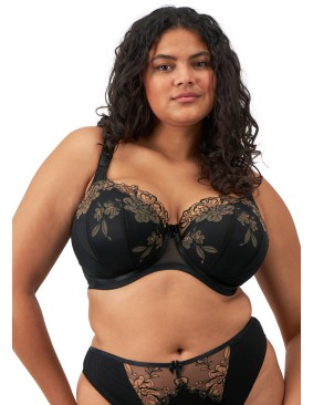 Sujetador de copa preformada Elomi Teagan Black Almond