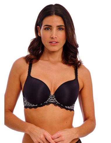 Sujetador de copa preformada Wacoal Lace perfection Black / Ivory