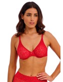 Sujetador sin relleno Wacoal Halo lace Equestrian Red